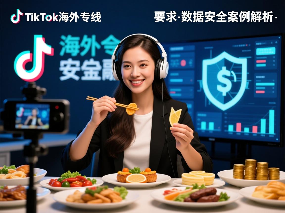 食品类目TikTok直播海外专线，数据安全案例解析-