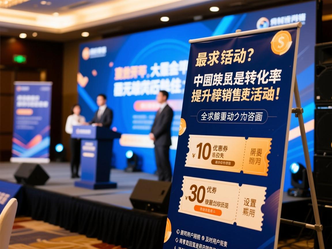 最后，总结部分要强调活动的重要性，以及如何通过这些策略提升转化率和销售额。可能还需要提醒用户注意活动的安全性，避免用户流失，比如设置优惠券的有效期，或者及时回复用户的咨询。