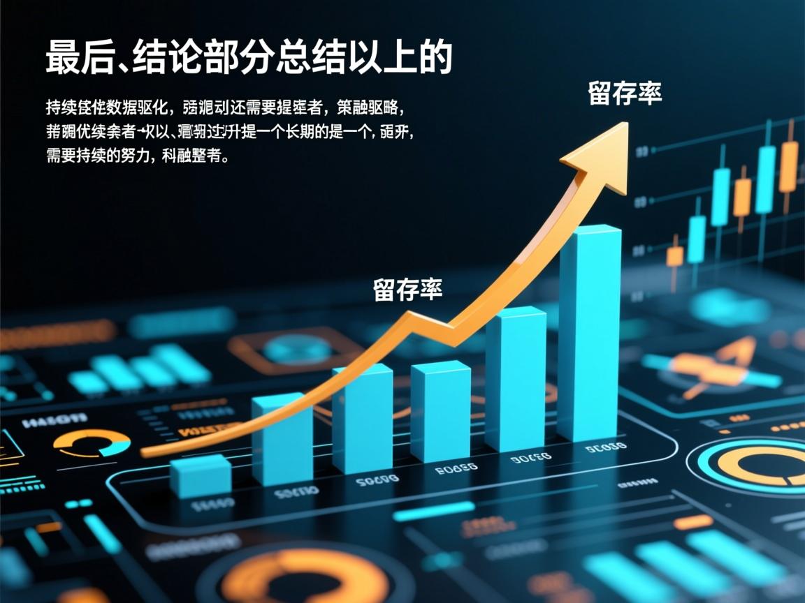 最后，结论部分总结以上的策略，并强调持续优化和数据驱动的重要性。可能还需要提醒读者，留存率的提升是一个长期的过程，需要持续的努力和调整。