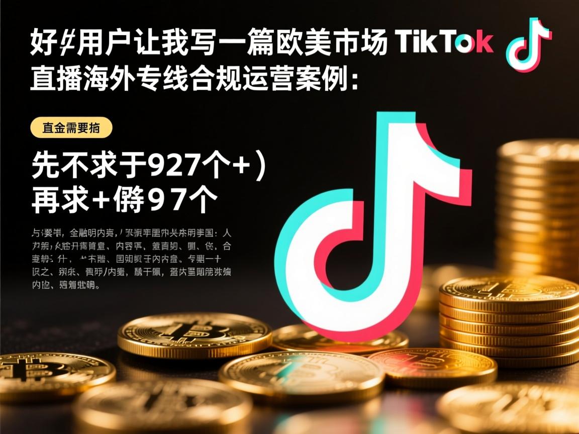 好，用户让我写一篇关于欧美市场 TikTok 直播海外专线合规运营案例的文章，先写标题，再写内容，内容不少于927个字。首先，我需要明确文章的主题和结构。