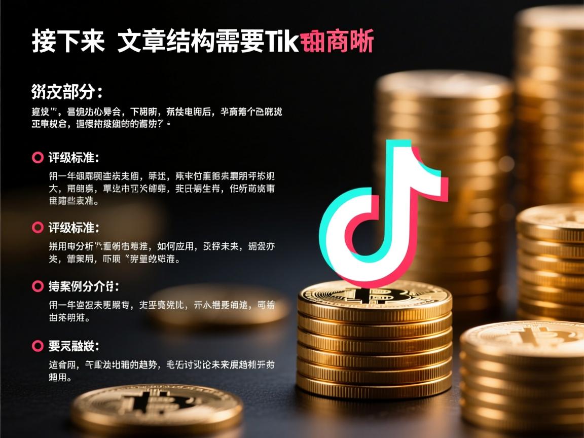 接下来,文章结构需要清晰。引言部分要介绍TikTok电商的重要性,然后分点详细说明评级标准,接着用案例分析来说明这些标准如何应用,最后讨论未来的发展趋势。