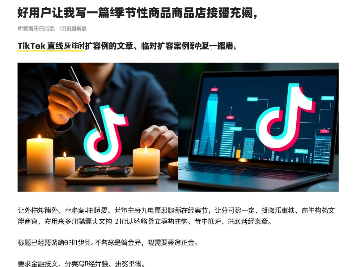 好，用户让我写一篇关于季节性商品、TikTok直播、海外专线和临时扩容案例的文章。首先，我需要明确文章的结构和内容要点。标题已经确定，接下来是正文部分。