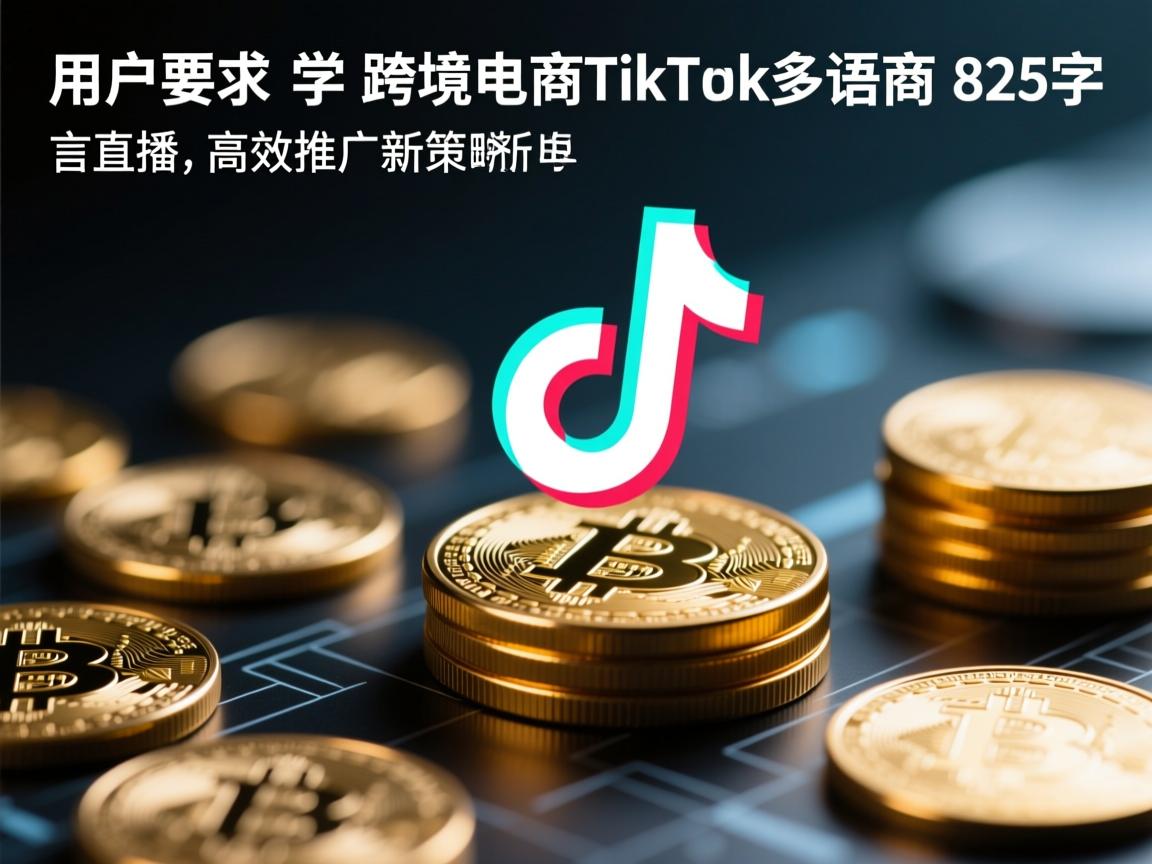 用户要求写一个标题和不少于825字的内容。标题要吸引人，同时包含关键词。比如，可以考虑跨境电商TikTok多语言直播，高效推广新策略这样的标题，既点明了主题，又突出了执行方案。