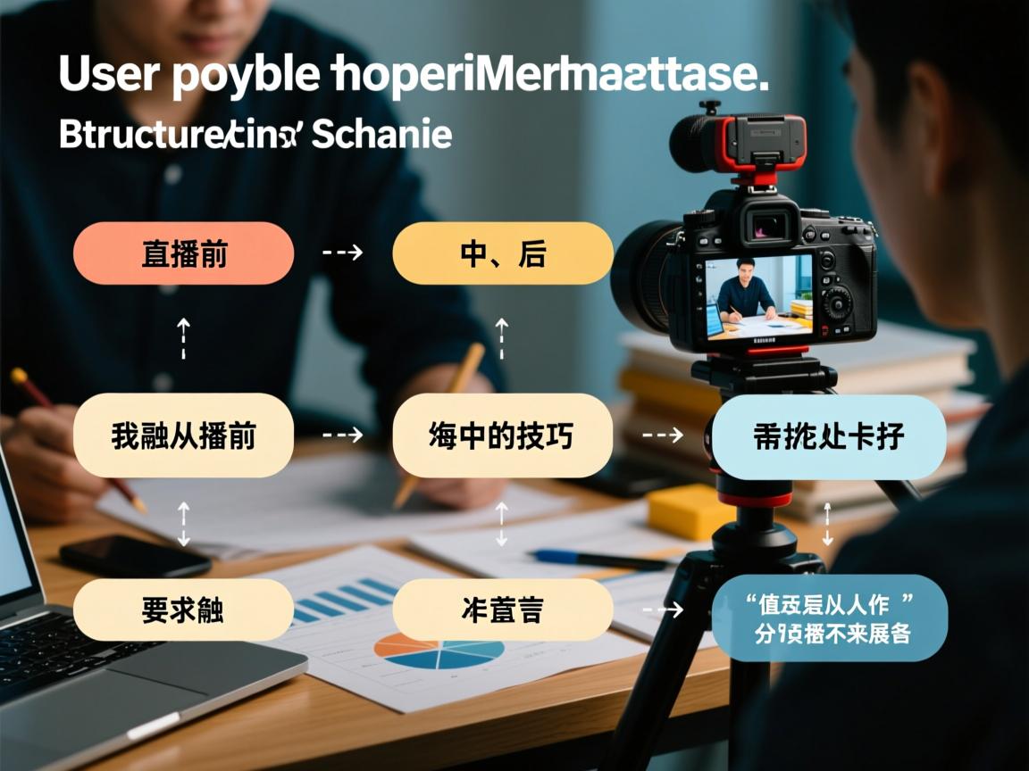 用户可能希望这篇文章能提供一个结构化的方案，涵盖直播前、中、后的工作流程。他们可能需要具体的例子和实用的技巧，而不仅仅是理论。所以，我应该从直播前的准备、直播中的技巧，到直播后的分析这几个方面来展开。