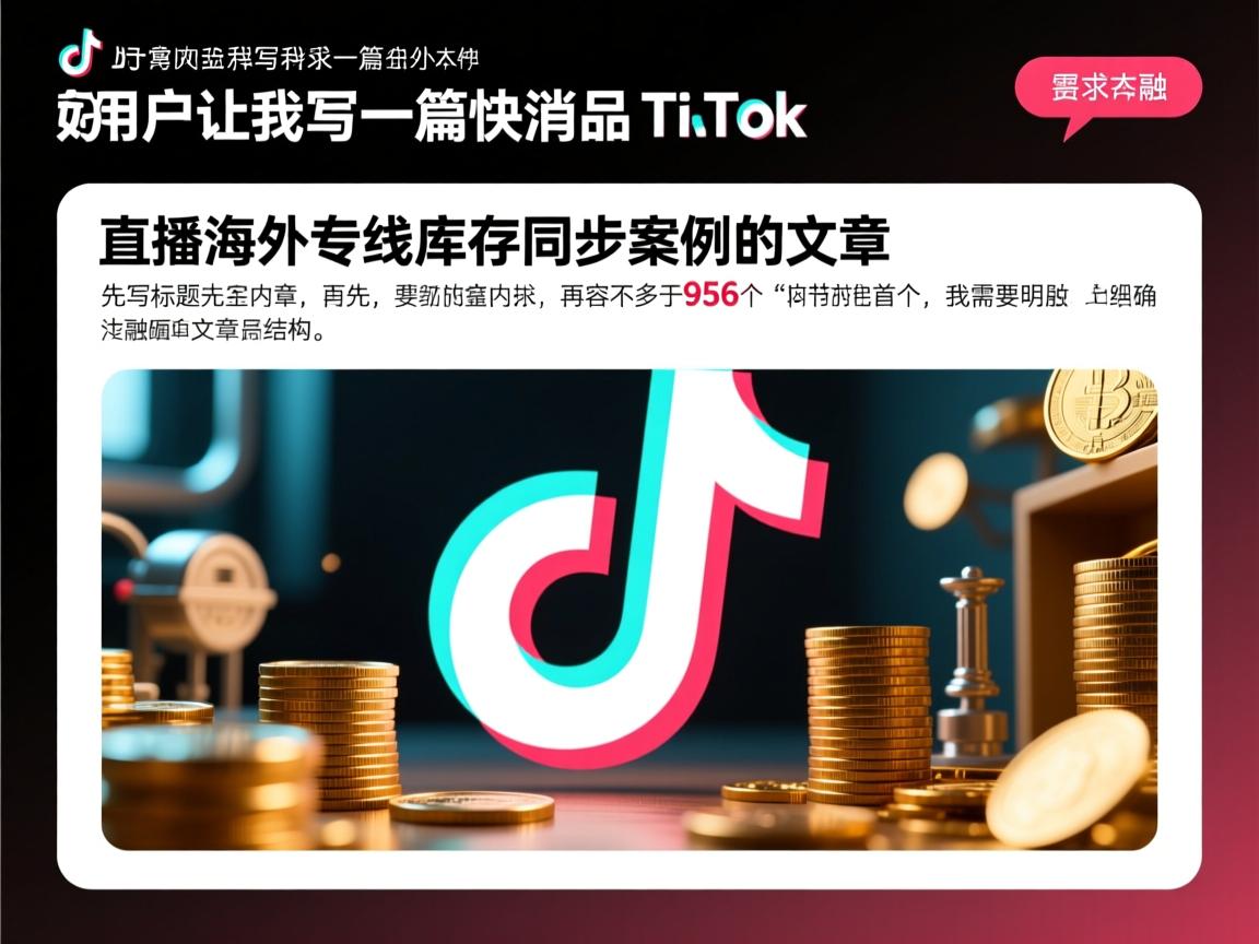 好,用户让我写一篇关于快消品 TikTok 直播海外专线库存同步案例的文章,先写标题,再写内容,内容不少于956个字。首先,我需要明确文章的主题和结构。