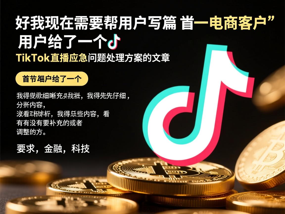 好，我现在需要帮用户写一篇关于电商客户TikTok直播应急问题处理方案的文章。首先，用户给了一个标题和一些内容，我得先仔细分析这些内容，看看有没有需要补充或者调整的地方。