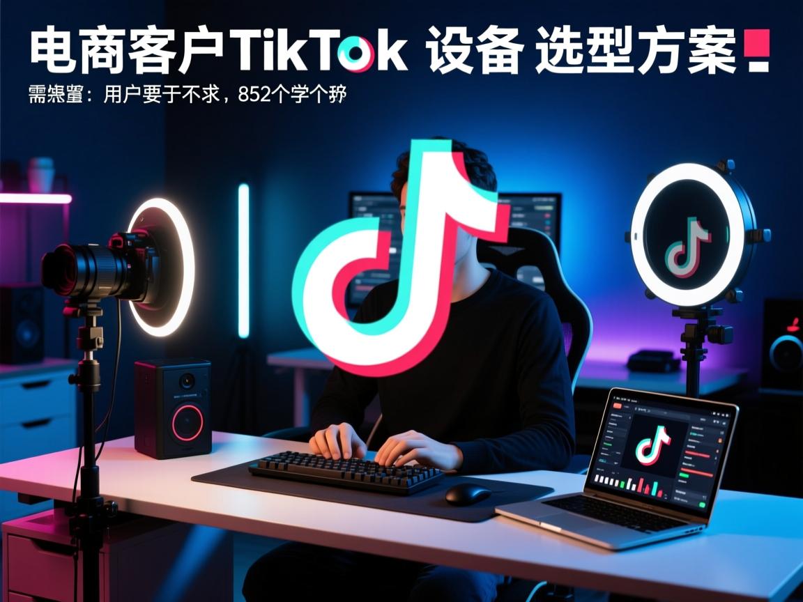 已经给出,是电商客户TikTok直播设备选型方案,所以文章需要围绕这个主题展开。内容方面,用户要求不少于852个字,这意味着文章需要足够详细,涵盖各个方面。