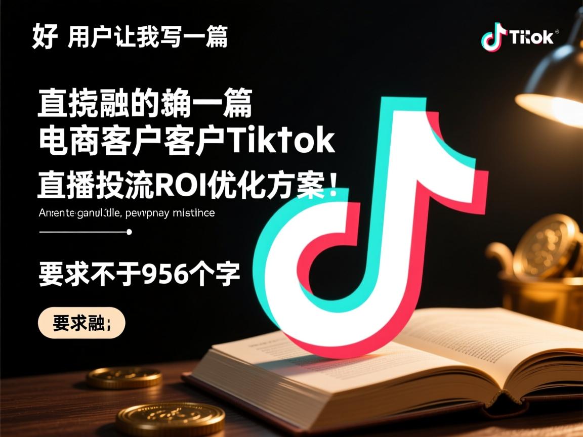 好,用户让我写一篇关于电商客户TikTok直播投流ROI优化方案的文章。首先,我需要明确文章的结构和内容要点。标题已经给出,接下来是内容部分,要求不少于956个字。