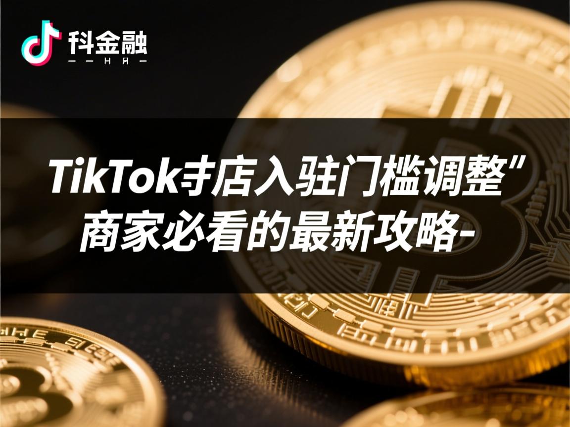 TikTok小店入驻门槛调整，商家必看的最新攻略-