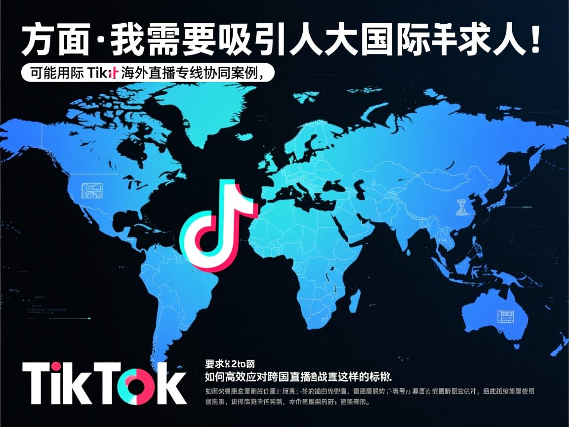 方面，我需要吸引人且明确。考虑到TikTok的国际化，可能用TikTok海外直播专线协同案例，如何高效应对跨国直播挑战这样的标题，既点明了主题，又说明了文章的价值。