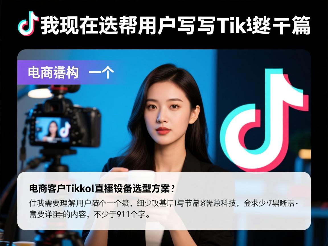 好，我现在要帮用户写一篇关于电商客户TikTok直播设备选型方案的文章。首先，我需要理解用户的需求。用户给了一个标题和一个基本的结构，但需要详细的内容，不少于911个字。