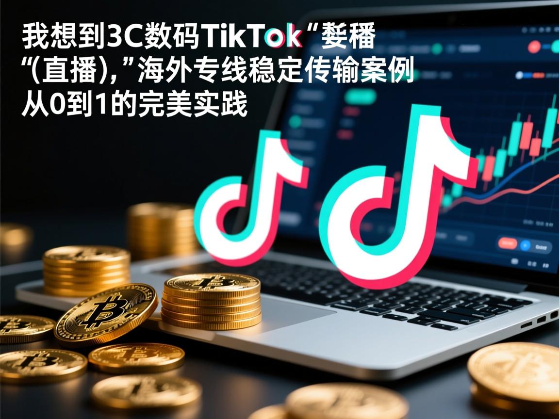 要吸引人，同时包含关键词。我想到3C 数码 TikTok 直播海外专线稳定传输案例，从0到1的完美实践这个标题，既点明了主题，又有一定的吸引力。