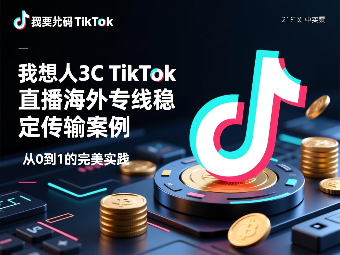 要吸引人,同时包含关键词。我想到3C 数码 TikTok 直播海外专线稳定传输案例,从0到1的完美实践这个标题,既点明了主题,又有一定的吸引力。