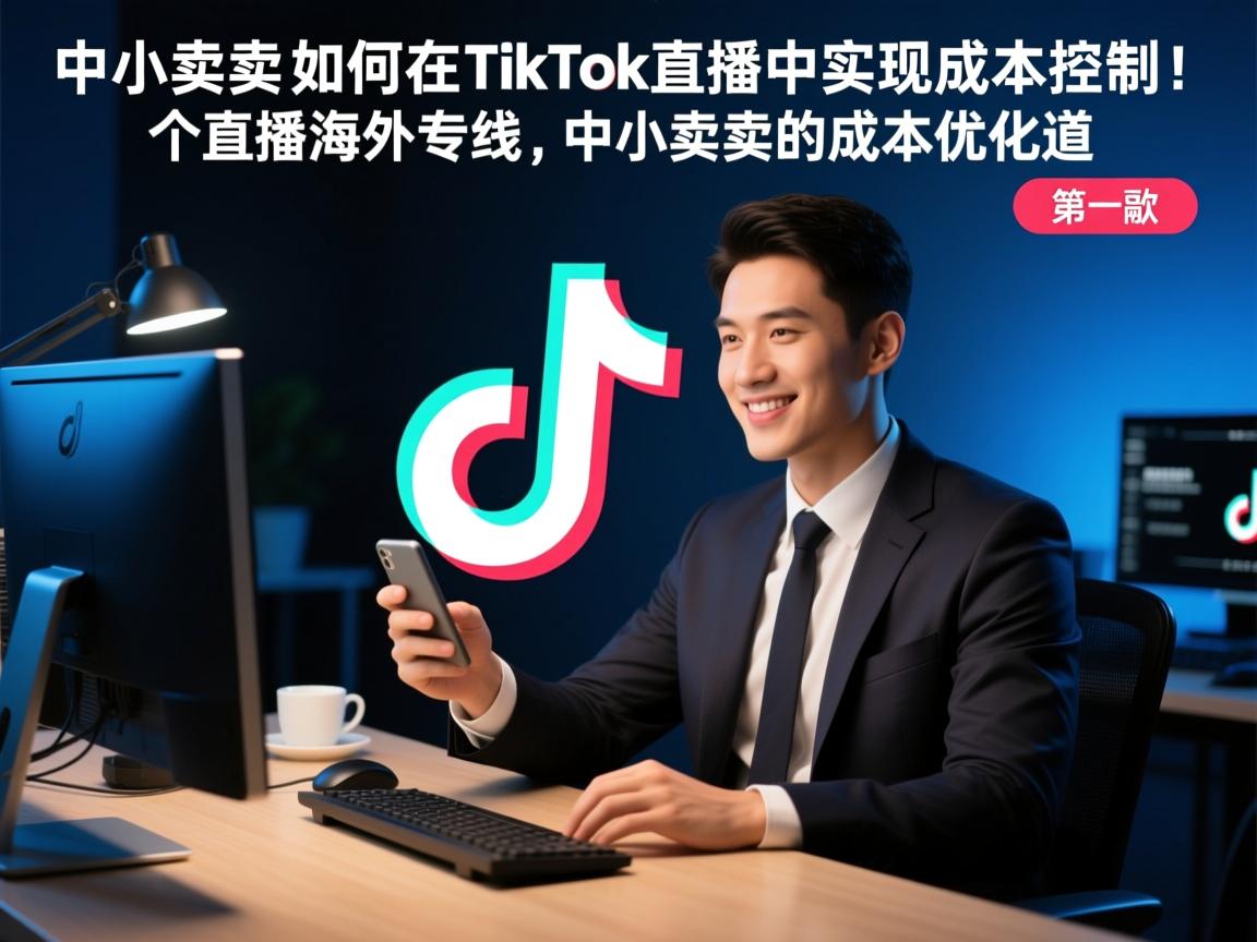 要吸引人，同时明确主题。可能的标题包括中小卖家如何在TikTok直播中实现成本控制，海外专线的高效策略或者TikTok直播海外专线，中小卖家的成本优化之道。我需要选择一个既专业又容易理解的标题。